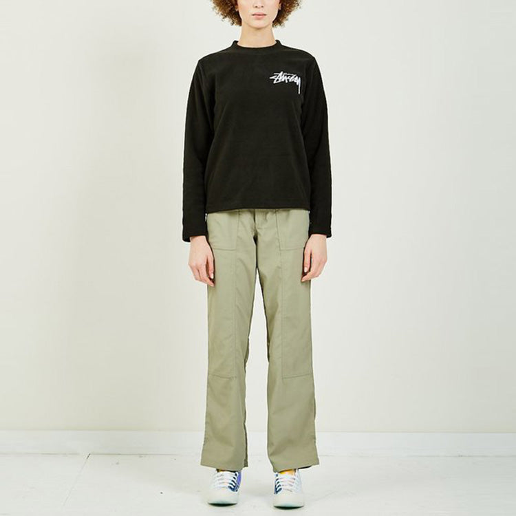 Stussy Terra Polar Fleece Classic logo Unisex Black 214513