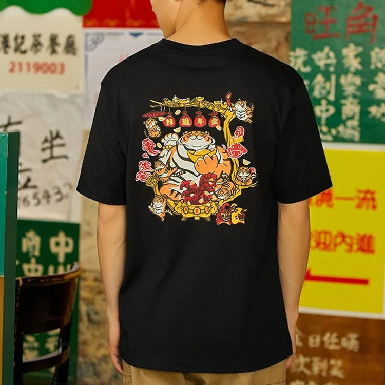 Li-Ning Rijindoujin Cartoon Graphic T-shirt 'Black' AHSS053-3