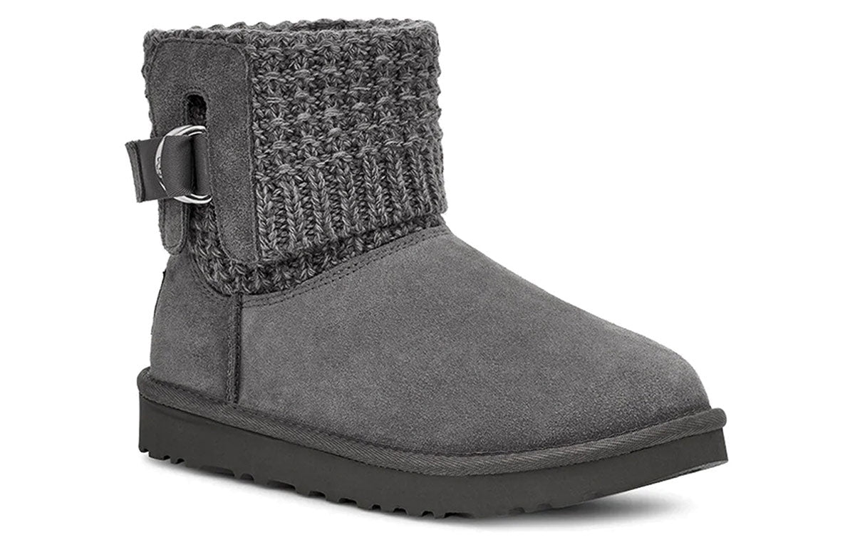 (WMNS) UGG Classic Solene Mini Cozy Stay Warm Outdoor Casual Gray 1113463-CHRC