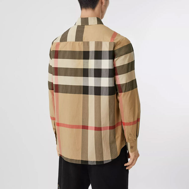 Burberry Men's Long Sleeve Shirt White 80375281