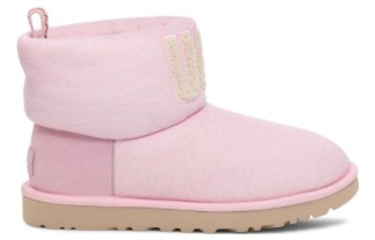 (WMNS) UGG Classic Mini Fur Jersey Cozy Boot 'Pink' 1144290-PNKM