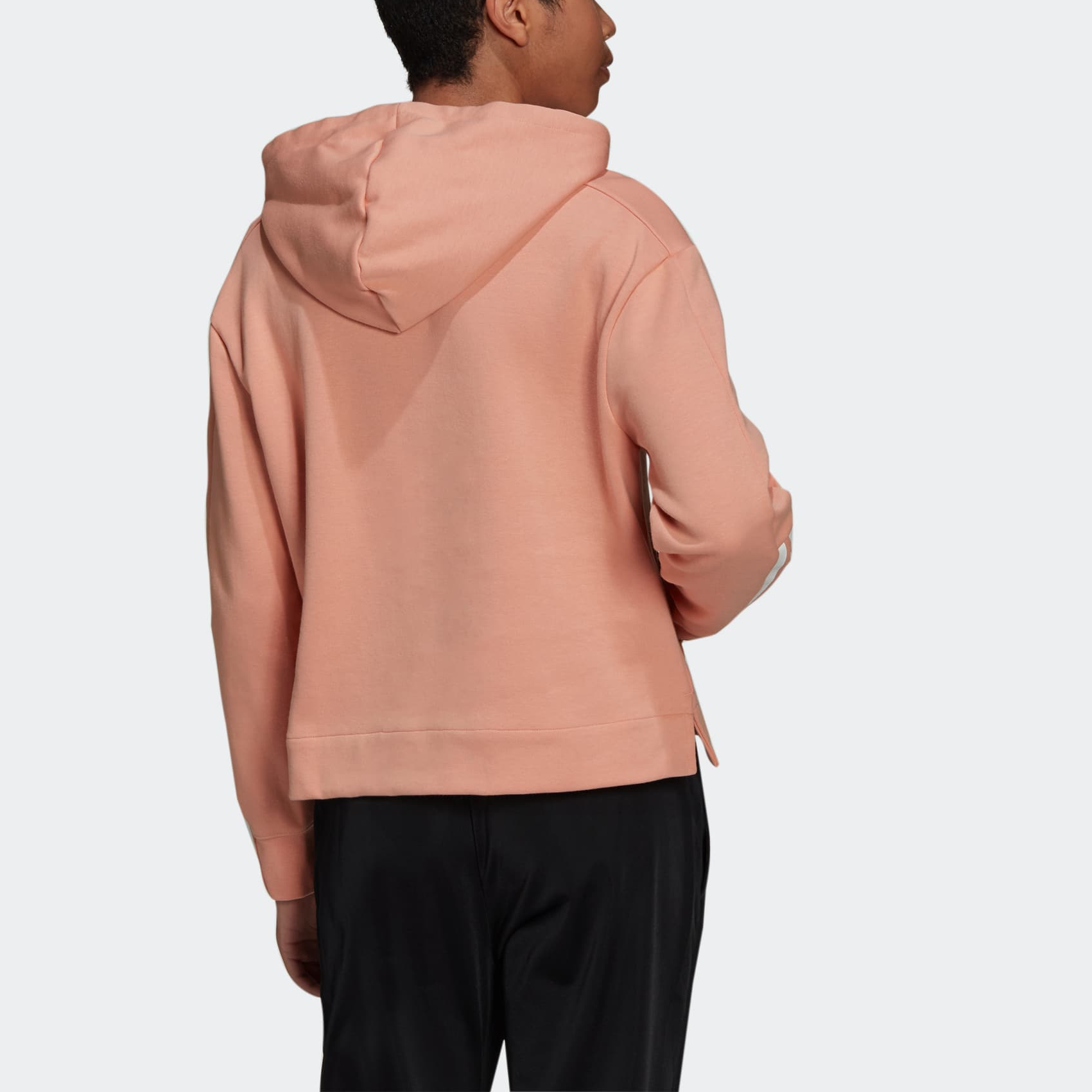 (WMNS) adidas Relaxed 3-Stripes Hoodie 'Pink' H10171