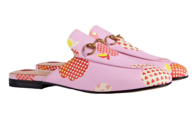 (WMNS) Gucci Princetown Slippers 'Pink Orange' 664201-22M10-5770