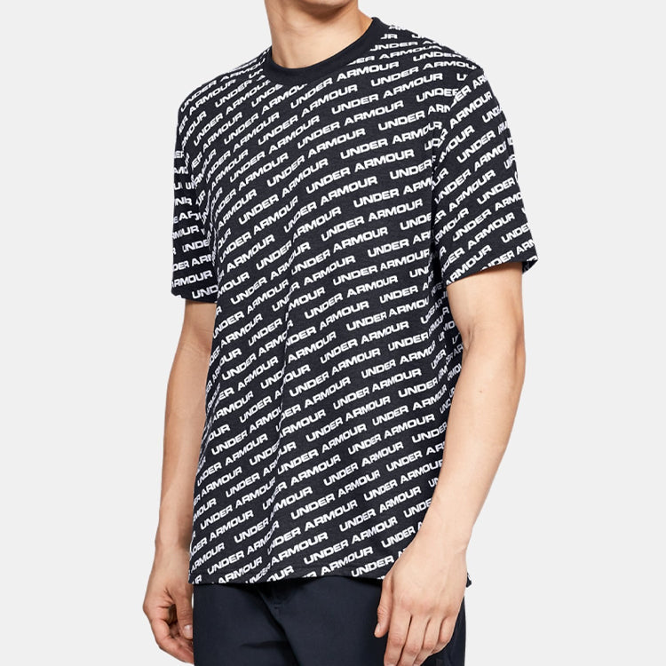 Under Armour UA Unstoppable Wordmark Tee 'White Black' 1345563-002