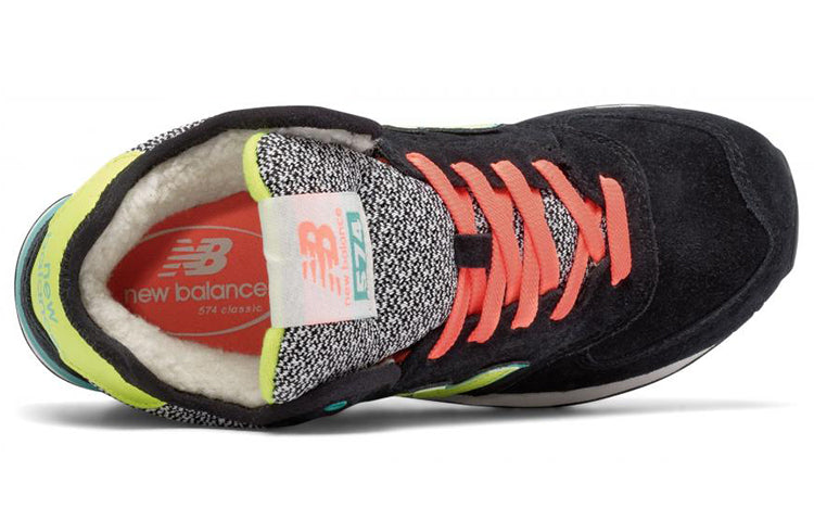 (WMNS) New Balance 574 Mid-Cut 'Black Orange Yellow' WH574WA
