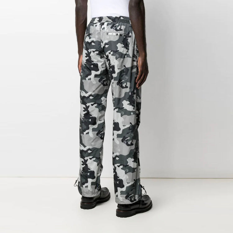 Off-White SS21 mid waist Printing Sports Pants Ordinary Version Camouflage OMCJ008S21FAB0010900