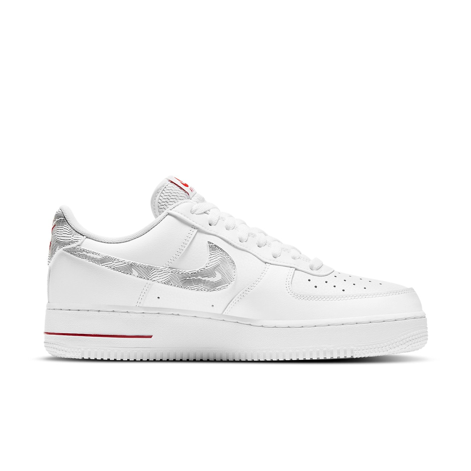 Nike Air Force 1 Low 'Topography Pack - White University Red' DH3941-100