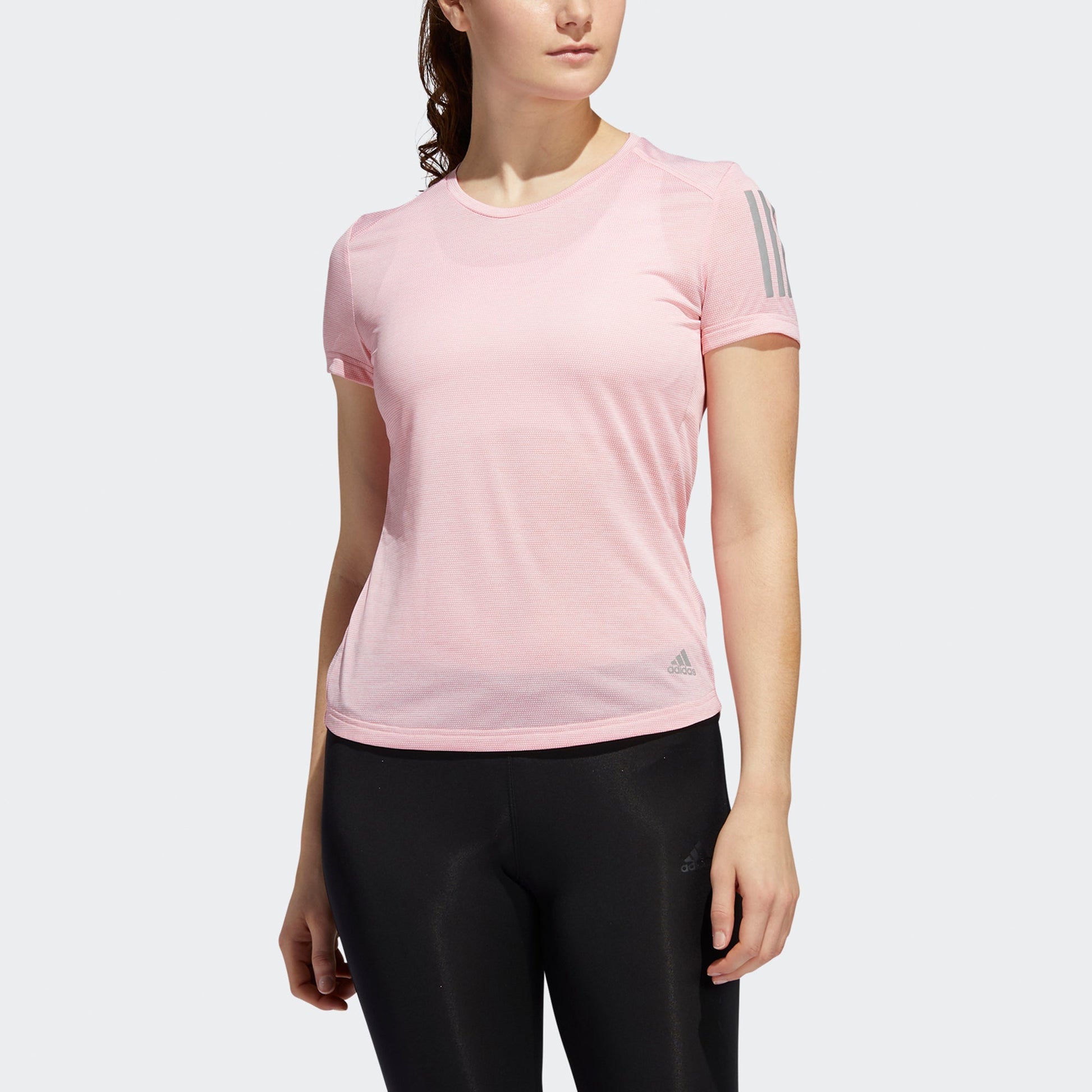 (WMNS) adidas Camiseta Own the Run T-Shirts 'Pink' FM5813