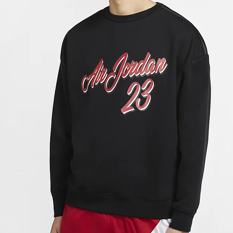 Air Jordan 23 Remastered Plush Pull-On Sweatshirt For Men Black CT6283-010