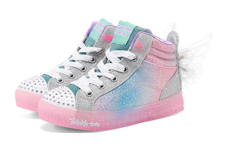 (GS) Skechers Shuffle Brights 'Pink Blue' 20254L-LBMT