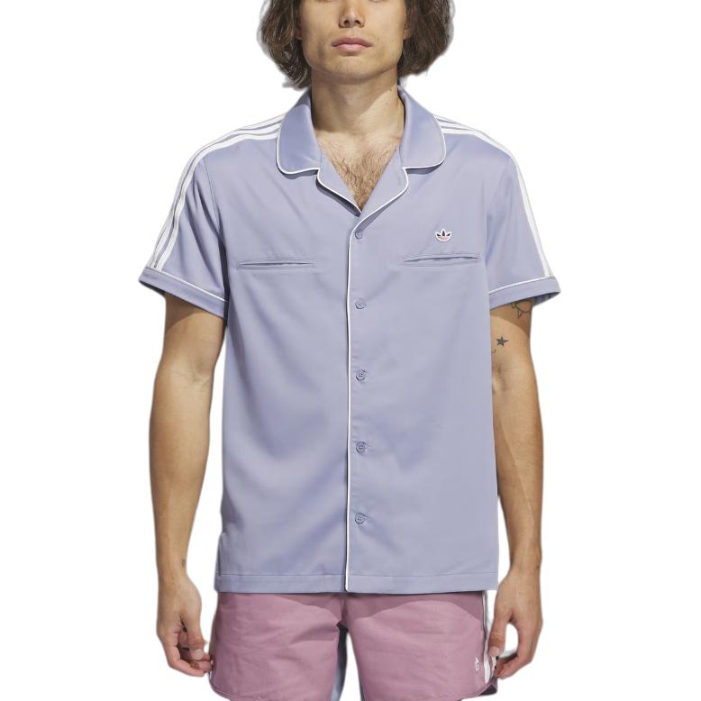 adidas x CLOT Bowling Shirt Asia Sizing 'Purple' IY8684