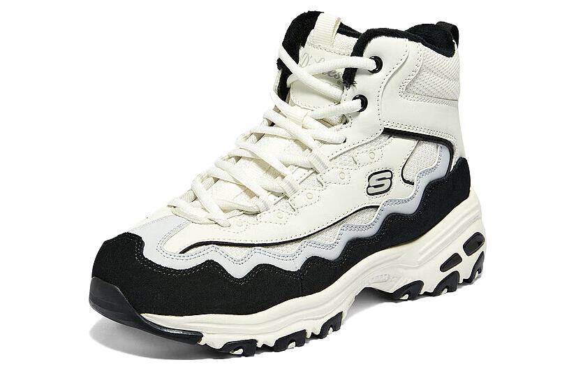 (WMNS) Skechers D'Lites New Lane Sneaker 'White Black Grey' 168026-WGRY