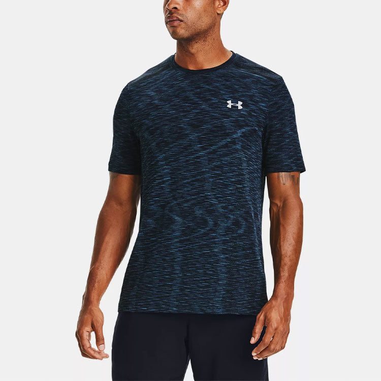 Under Armour Seamless Short Sleeve T-shirt 'College Navy' 1347751-408