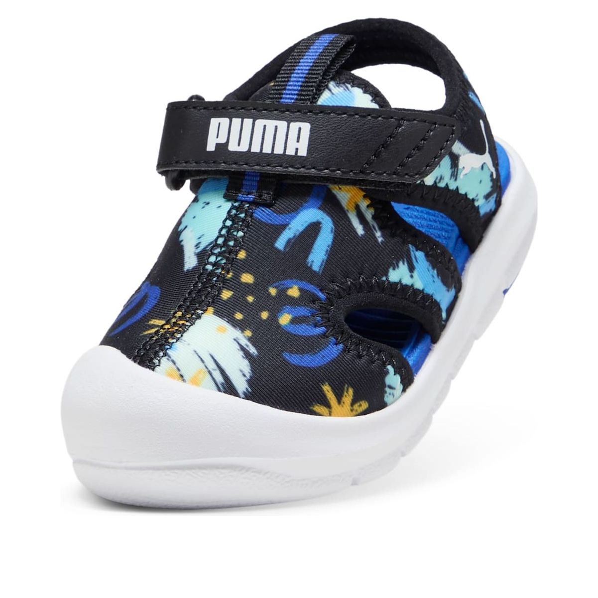 (TD) PUMA Fun Racer Sandals 'Black-Vivid Blue' 401695-01