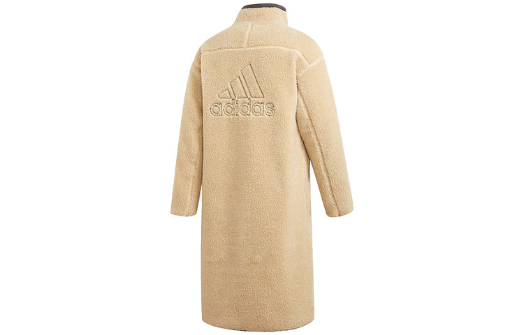 adidas Stay Warm Reversible mid-length Stand Collar Jacket Beige GP5514