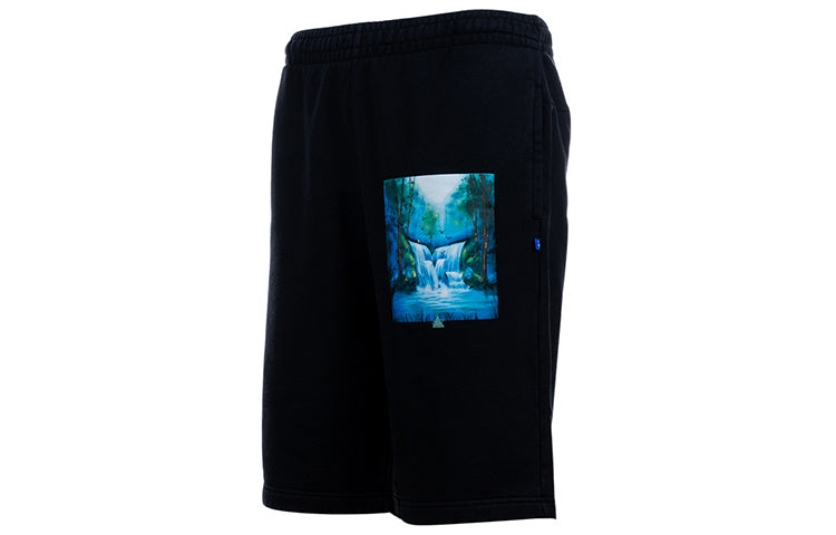 Off-White Painting Printing Casual Shorts Ordinary Version Black OMCI006E19E300151088