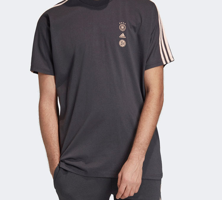 adidas Germany National Team Casual Short Sleeve Black FI1471