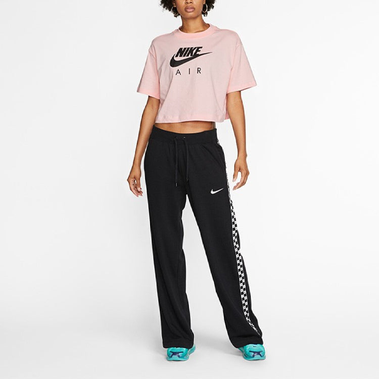 (WMNS) Nike Air Printing Sports Short Sleeve 'Pink' BV4778-682