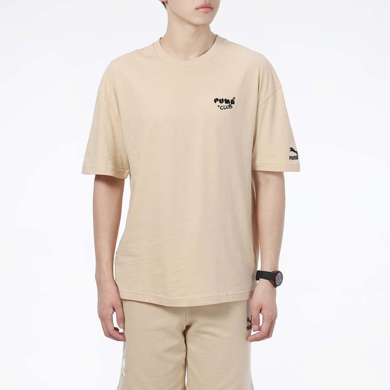 PUMA Club T-Shirt 'Beige' 533104-20