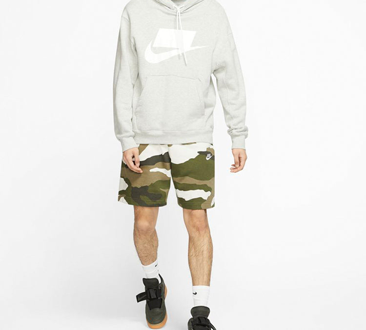 Nike Sportswear Club french terry Camouflage Shorts Olive Green BV2839-223