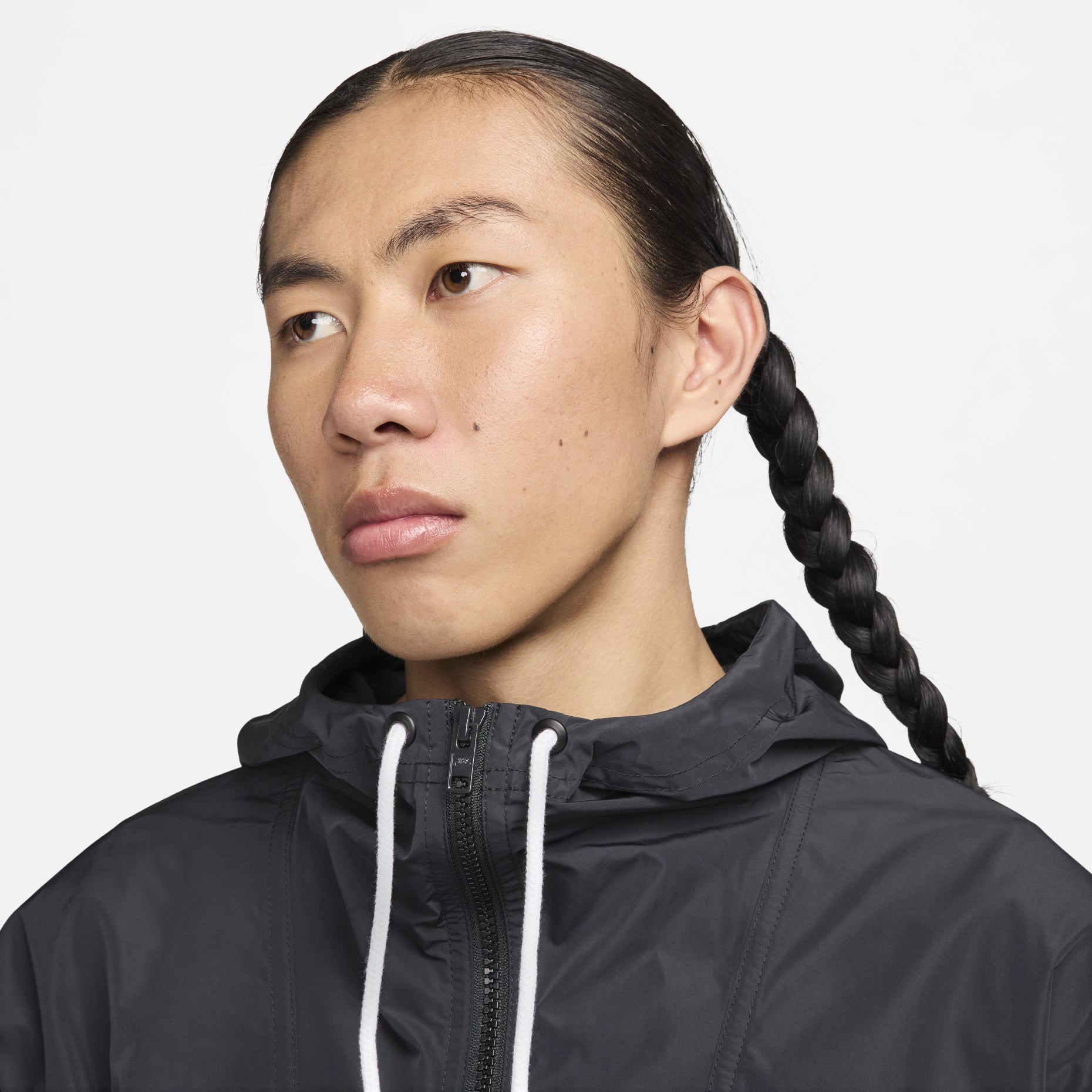 Nike Club Marina Anorak Asia Sizing 'Black White' FN3893-010