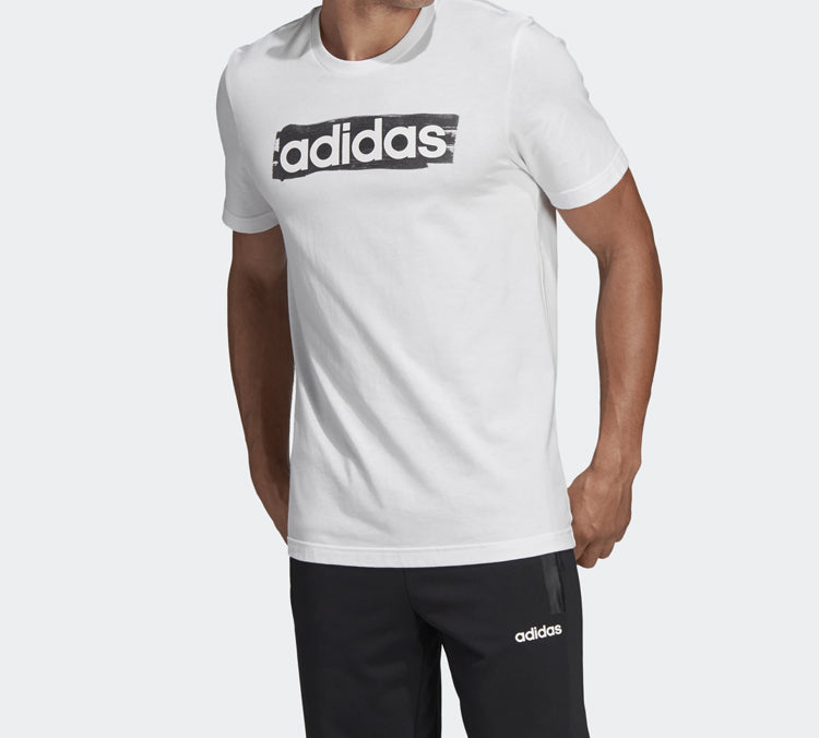 adidas Alphabet Logo Sports Short Sleeve White DV3050