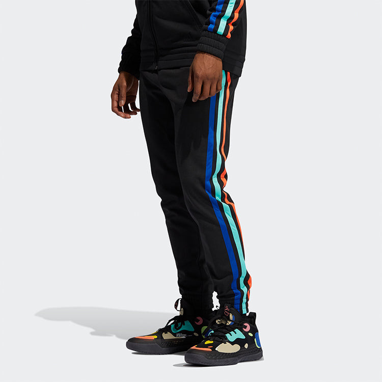adidas Harden Fle Pant Basketball polar fleece Bundle Feet Sports Long Pants Black GP8111
