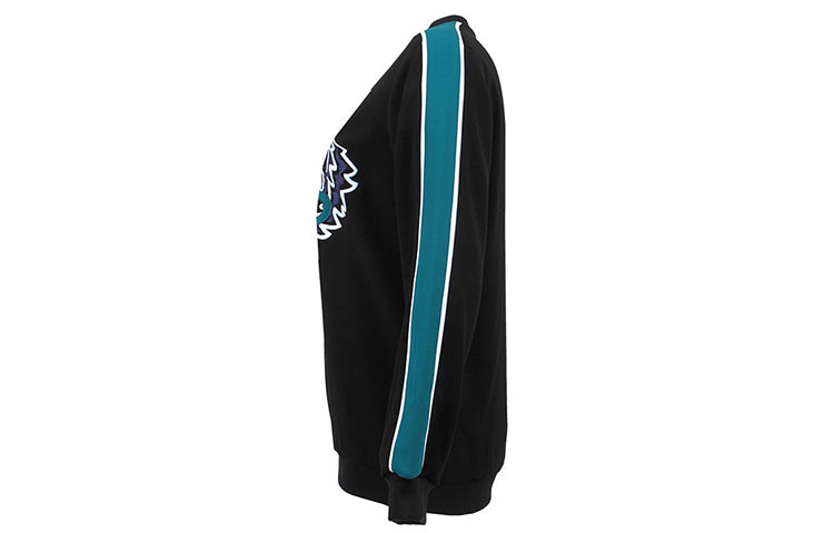 (WMNS) KENZO Embroidered Logo Long Sleeves Hoodie Black F752TO0105AC-99