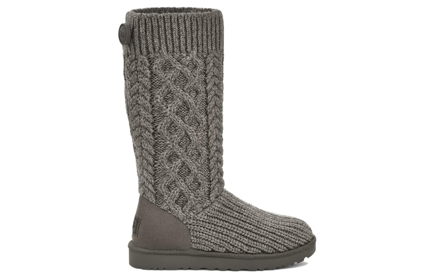 (WMNS) UGG Classic Cardi Cabled Knit Boot 'Grey' 1146010-GREY