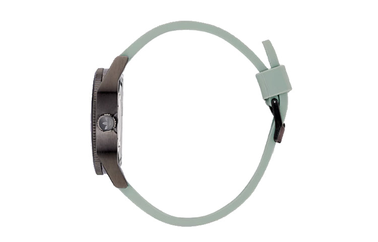 adidas Unisex Gray Silicone Strap Watch 'Teal Black' AOFH220012I