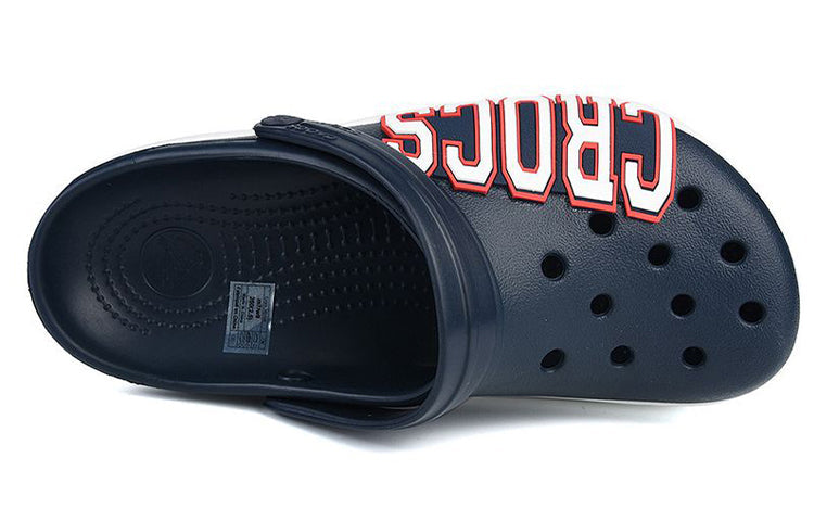 Crocs Crocband Logo Clogs 'Navy White' 205568-462