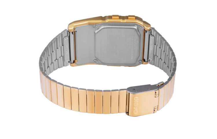 CASIO Quartz Waterproof Analog Mens Gold Digital DBC-611G-1