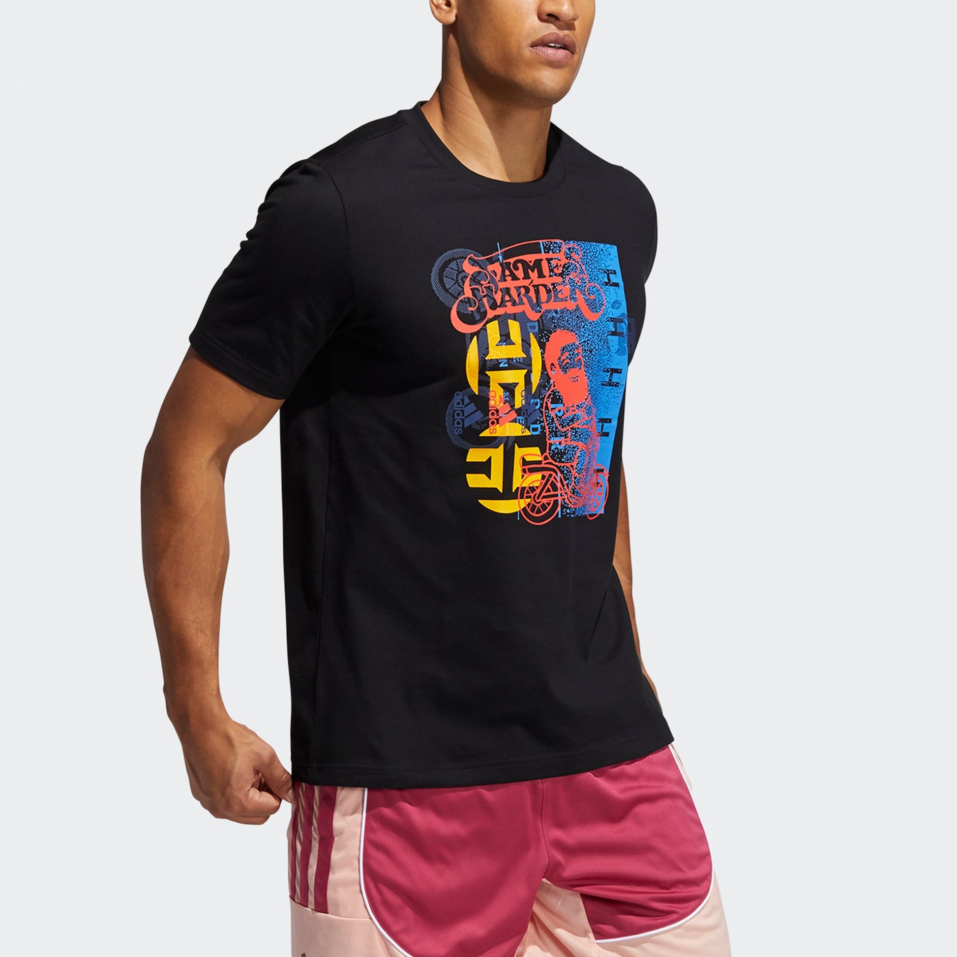 adidas Hdn Avatar Sc Basketball Athleisure Casual Sports Short Sleeve Black GP3429