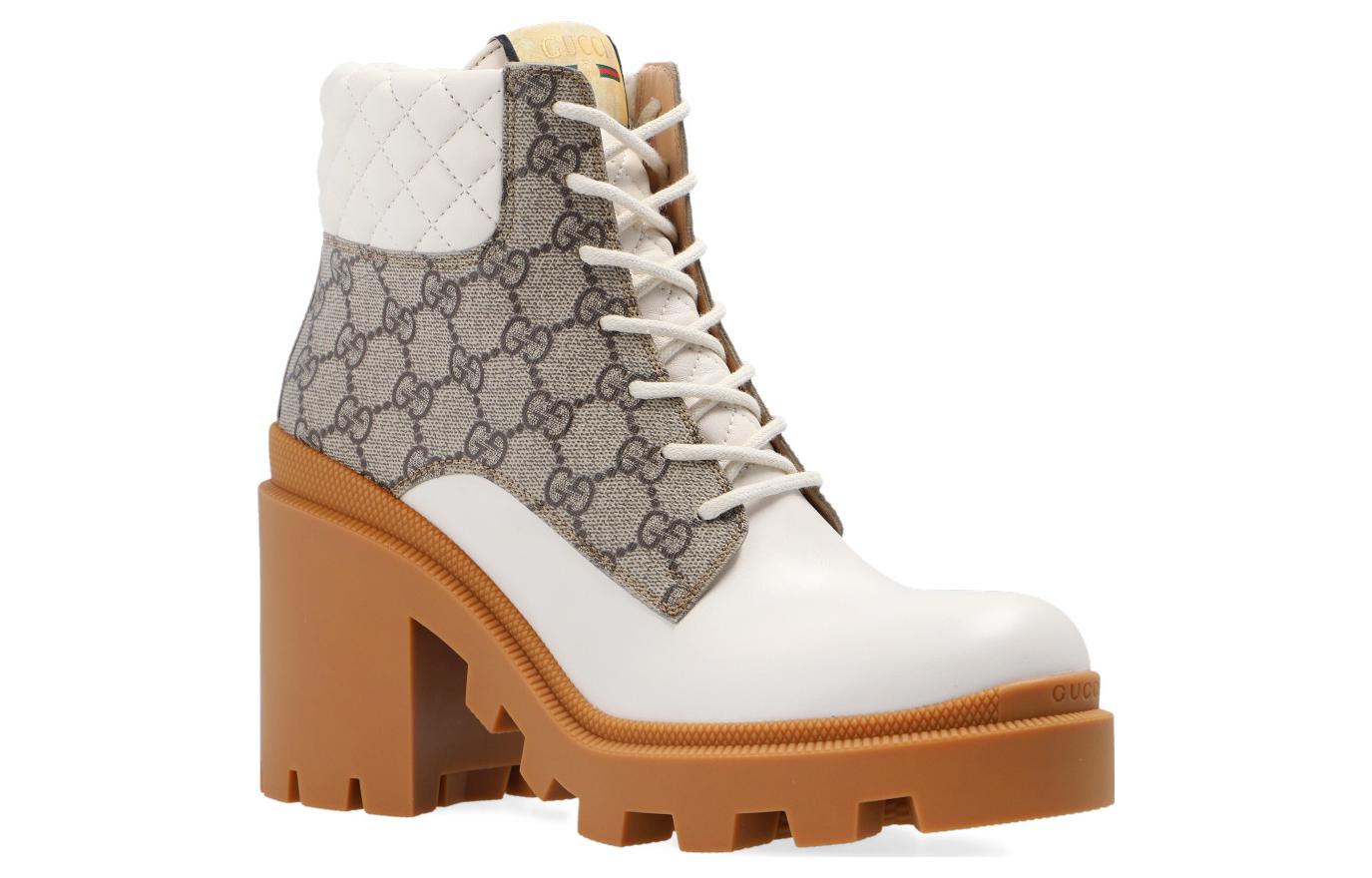 (WMNS) Gucci GG Ankle Boot 'Beige' 659691-UC810-9066