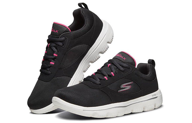 (WMNS) Skechers Go Walk Evolution Ultra 'Black Pink' 15734-BKPK