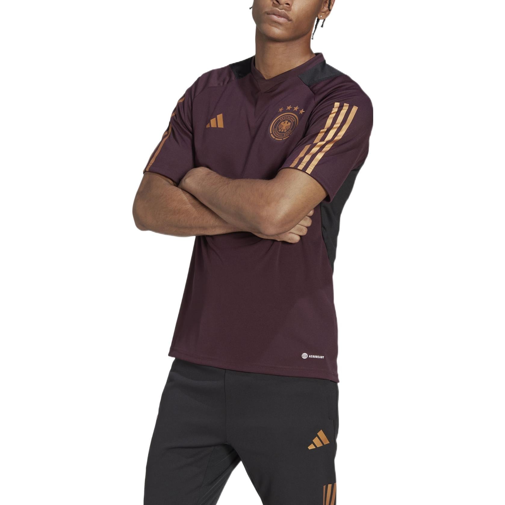 adidas Germany Tiro 23 Training Jersey 'Shadow Maroon' HF3990