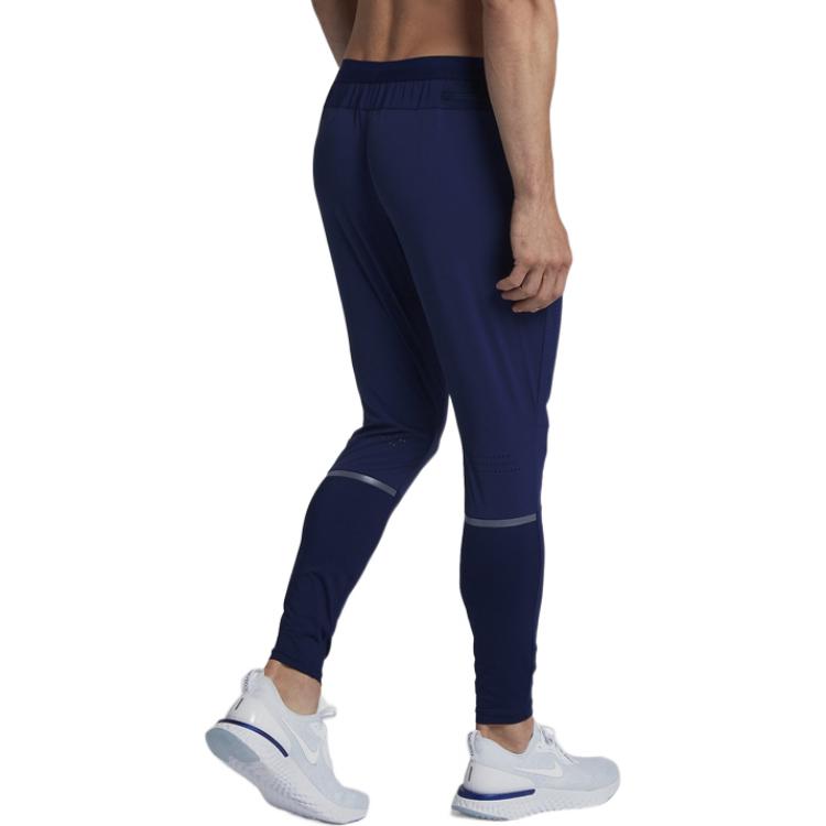 Men's Nike Living Series Solid Color Logo Printing Breathable Training Tight Sports Pants/Trousers/Joggers Dark Blue 928584-478