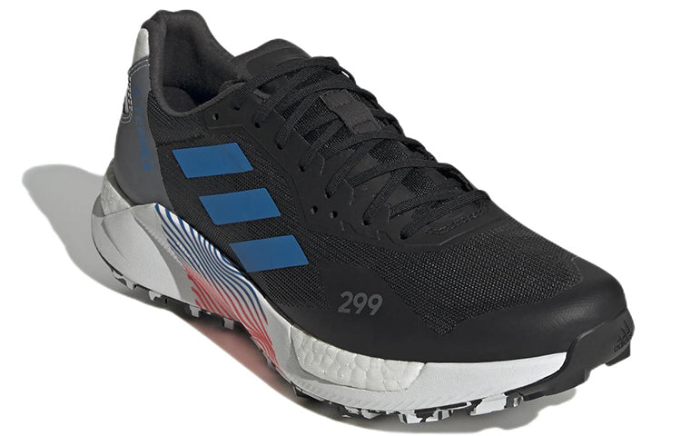 adidas Terrex Agravic Ultra Trail 'Black Blue Rush' H03179