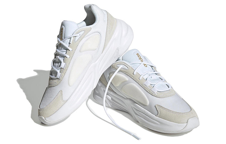 (WMNS) adidas Ozelle Cloudfoam Lifestyle Running Shoes 'Cloud White Matte Gold' H06121