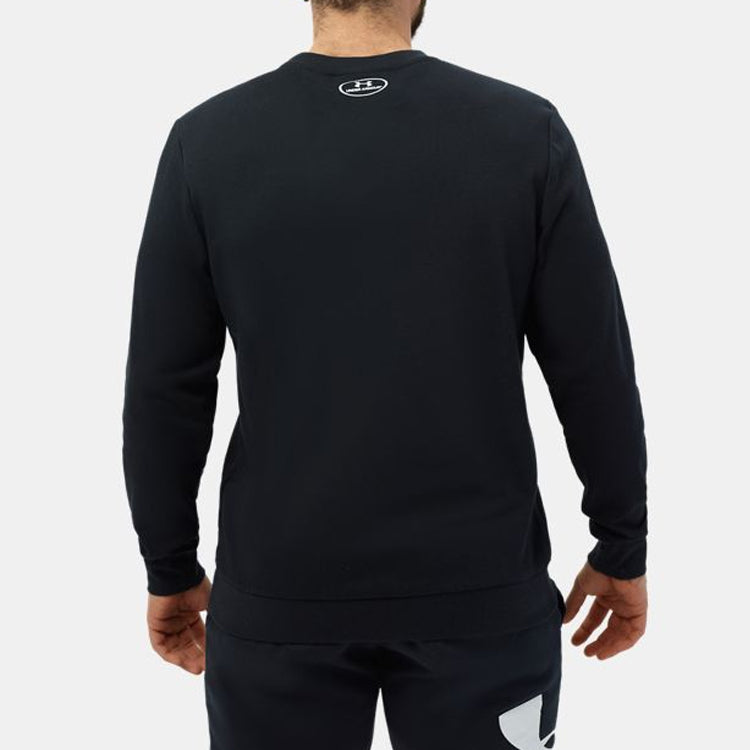 Men's Under Armour square frame Logo Training Pullover Black 1358110-001