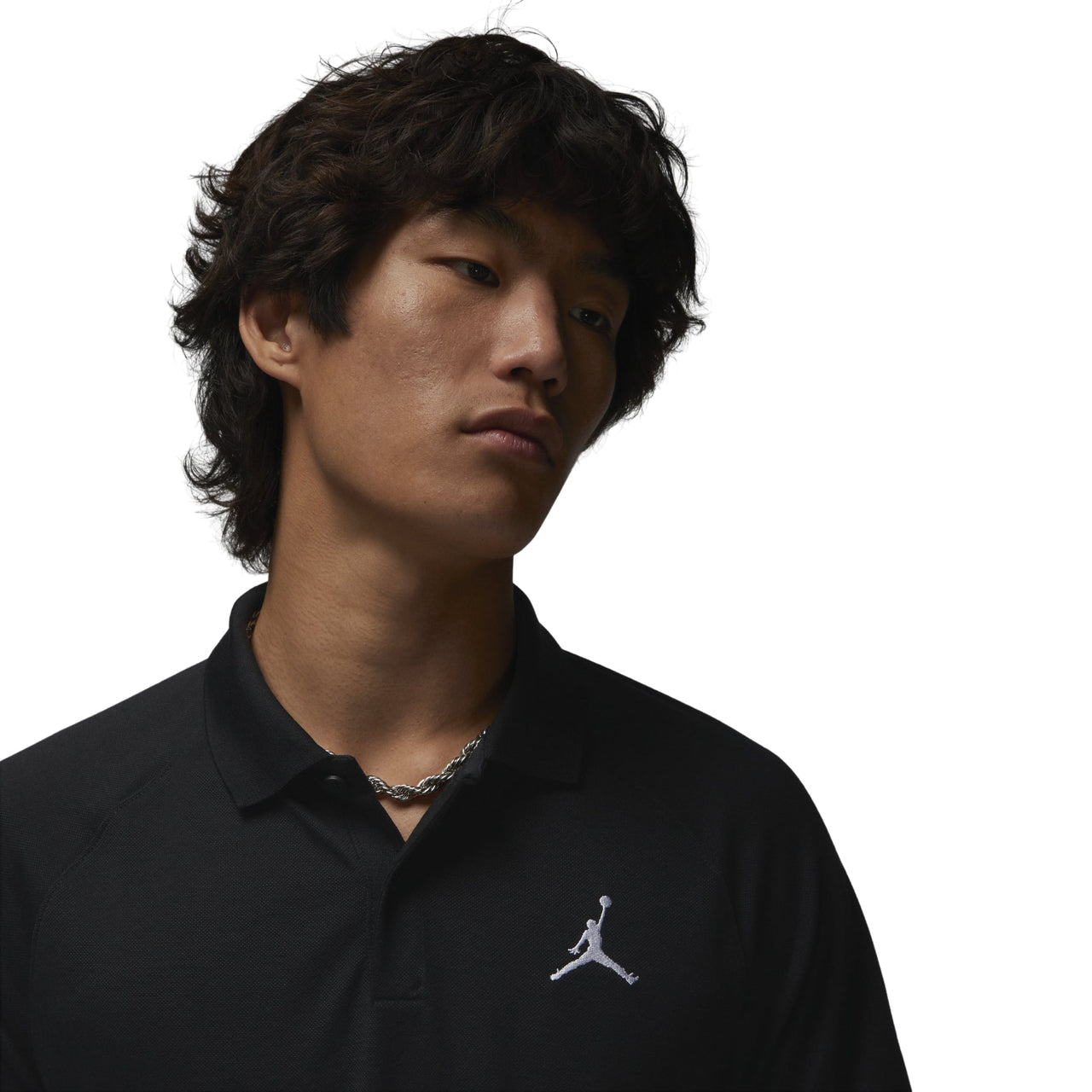 Air Jordan Golf Polo Shirt Asia Sizing 'Black' DZ0541-010