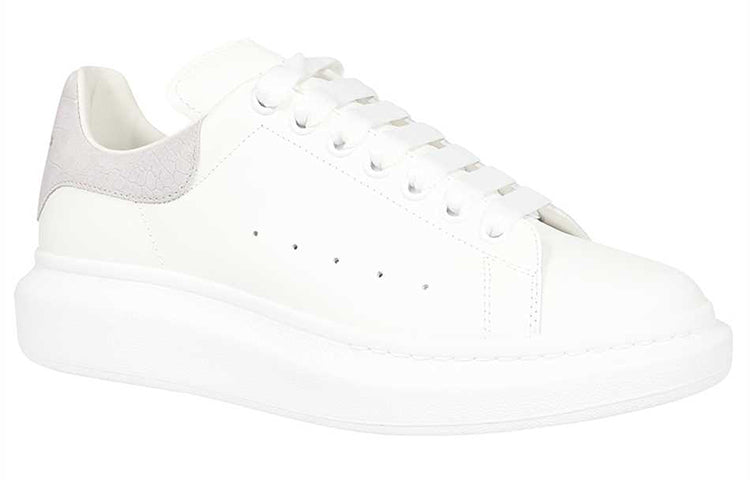 Alexander McQueen Oversized Sneaker 'White Light Grey Crocodile' 625162WHZ4K9419