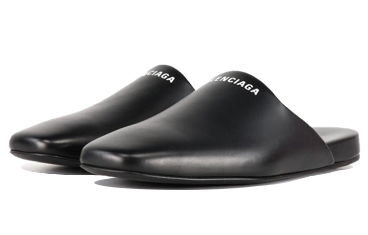 (WMNS) Balenciaga Mules 'Black White' 597344WA72G1006