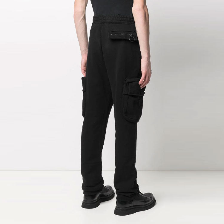 Off-White Logo Embroidered Cargo Sweatpants Version Black OMCH036R21FLE0011001
