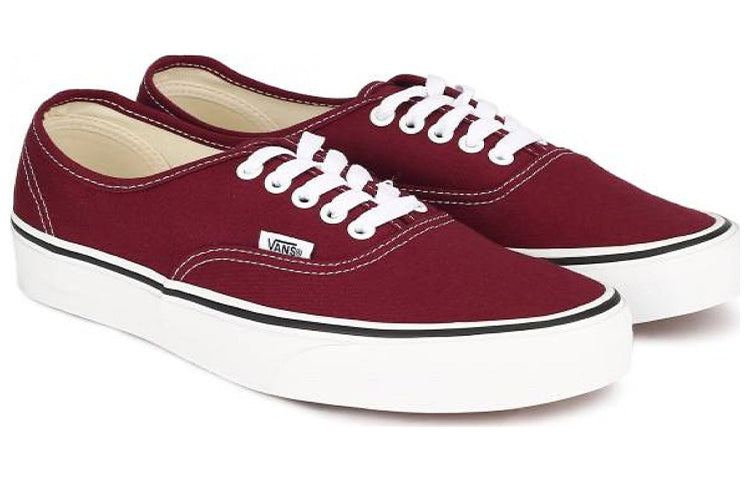 Vans Authentic Wear-resistant Non-Slip Lightweight Low Tops Casual Skateboarding Shoes Unisex Red VN0A38EMQSQ