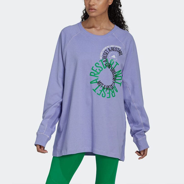 adidas by Stella McCartney Long Sleeve Tee 'Faded Glow Purple' IB5896