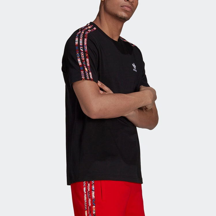 adidas originals Wxe 3s Tee Athleisure Casual Sports Round Neck Breathable Short Sleeve Black H43945