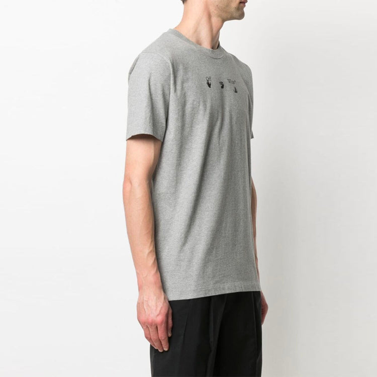 Off-White SS21 Marker Arrows Pattern Printing Round Neck Short Sleeve Ordinary Version Gray OMAA027S21JER0080810