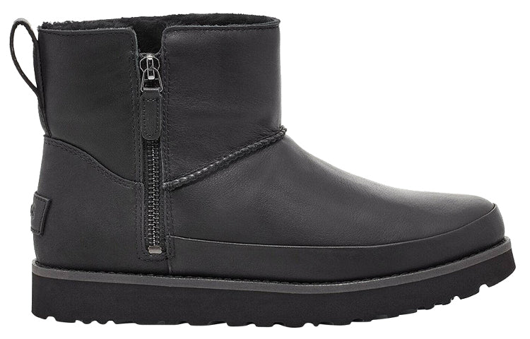 (WMNS) UGG Classic Zip Mini 'Black' 1113590-BLK