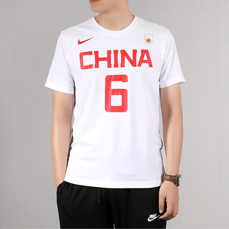 Nike Dri-fit Short Sleeve Athleisure Casual Sports Round Neck White BQ3757-101